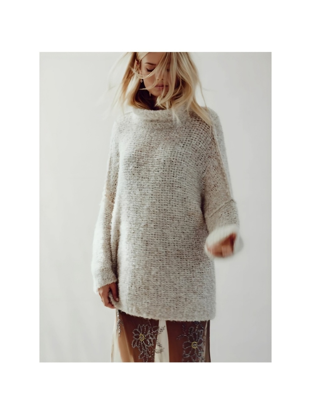 Free People 'She's All That' Alpaca Knit Turtleneck Sweater